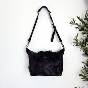 Madewell Stockholm Black Leather Satchel Shoulder Bag NWT